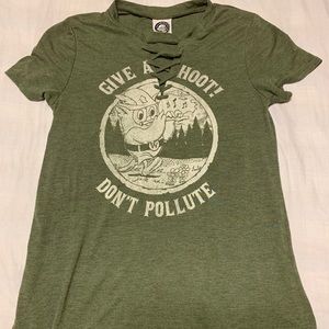 Give a hoot don’t pollute t-shirt
